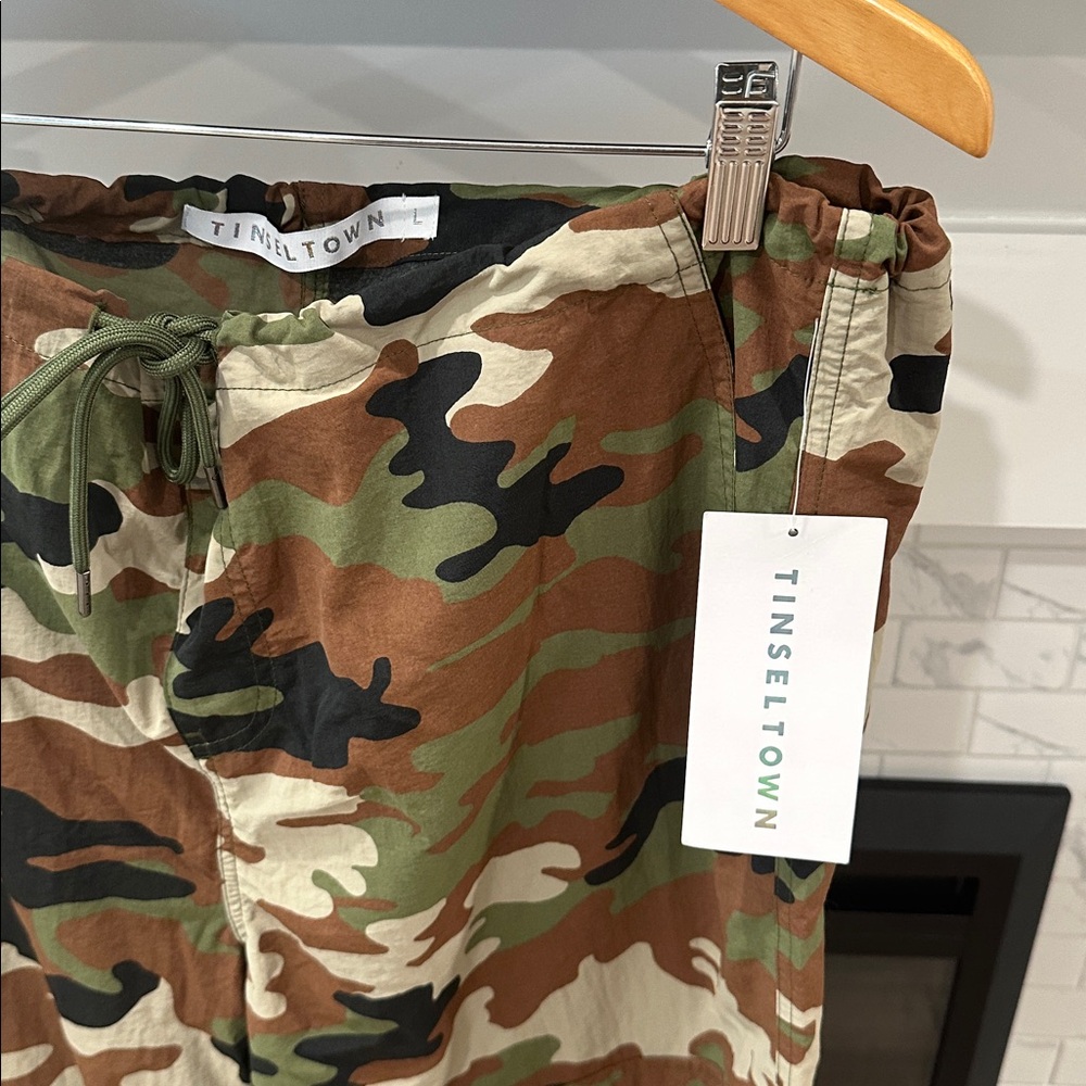 Tinseltown Camouflage hi rise Cargo Trousers parachute pants y2k 2 for $20 - Picture 3 of 7